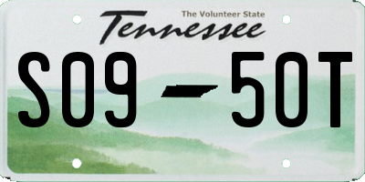 TN license plate S0950T