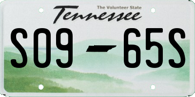TN license plate S0965S