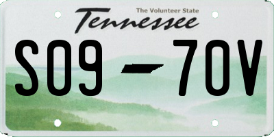 TN license plate S0970V