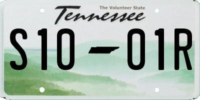 TN license plate S1001R