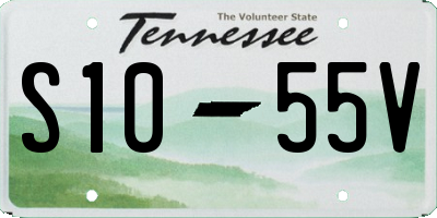 TN license plate S1055V