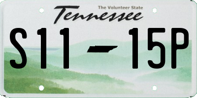 TN license plate S1115P