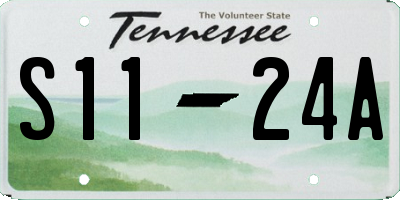 TN license plate S1124A