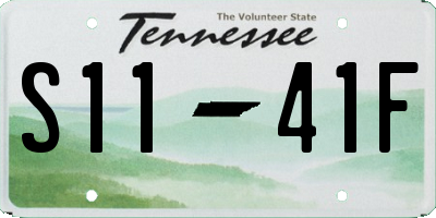 TN license plate S1141F