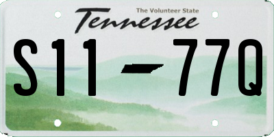 TN license plate S1177Q
