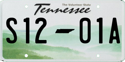 TN license plate S1201A