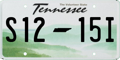 TN license plate S1215I