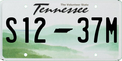 TN license plate S1237M