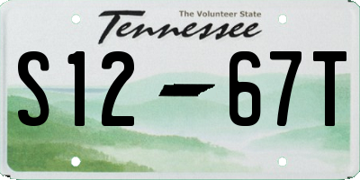 TN license plate S1267T