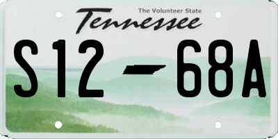 TN license plate S1268A