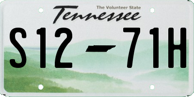 TN license plate S1271H
