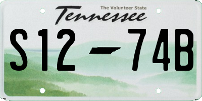TN license plate S1274B