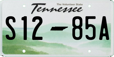 TN license plate S1285A