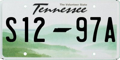 TN license plate S1297A