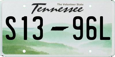 TN license plate S1396L
