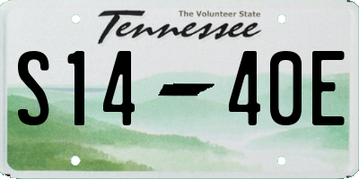 TN license plate S1440E