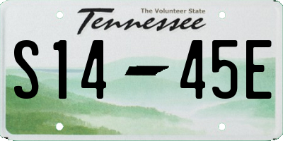 TN license plate S1445E