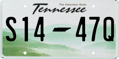 TN license plate S1447Q