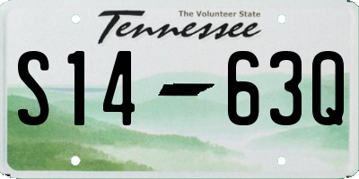 TN license plate S1463Q