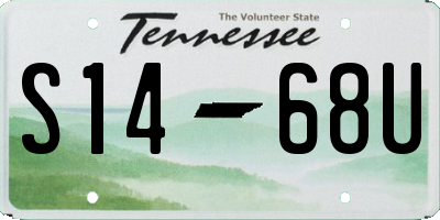 TN license plate S1468U