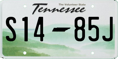 TN license plate S1485J