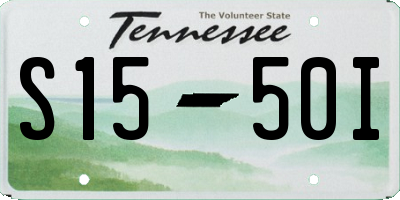 TN license plate S1550I