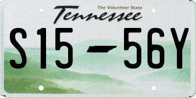 TN license plate S1556Y