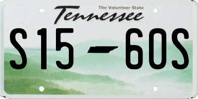 TN license plate S1560S