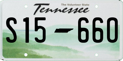 TN license plate S1566O