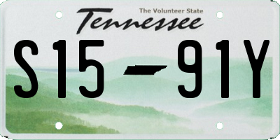 TN license plate S1591Y