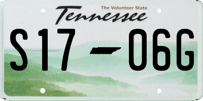 TN license plate S1706G