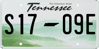 TN license plate S1709E
