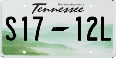 TN license plate S1712L