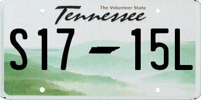 TN license plate S1715L