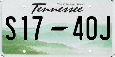 TN license plate S1740J