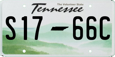 TN license plate S1766C