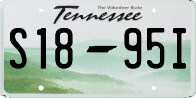 TN license plate S1895I