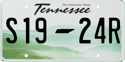 TN license plate S1924R