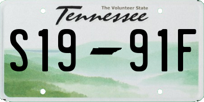 TN license plate S1991F