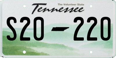 TN license plate S2022O