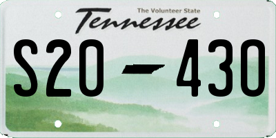 TN license plate S2043O