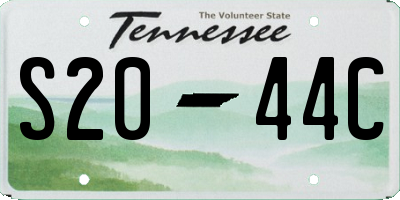 TN license plate S2044C