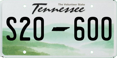 TN license plate S2060O