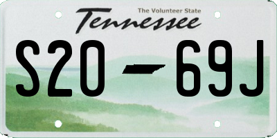 TN license plate S2069J