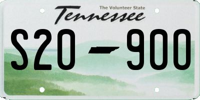 TN license plate S2090O