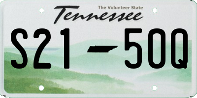 TN license plate S2150Q
