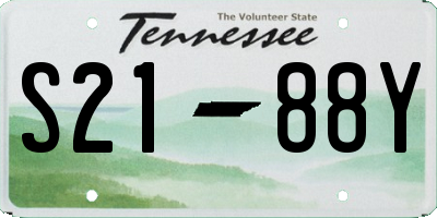 TN license plate S2188Y