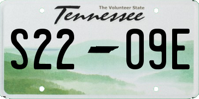 TN license plate S2209E