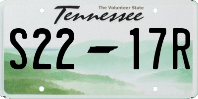 TN license plate S2217R