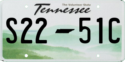 TN license plate S2251C